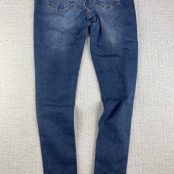 Womens Jeans N89 Obey Propaganda Stretch Blue Sz 28 Tight Straight Leg - Picture 14 of 16